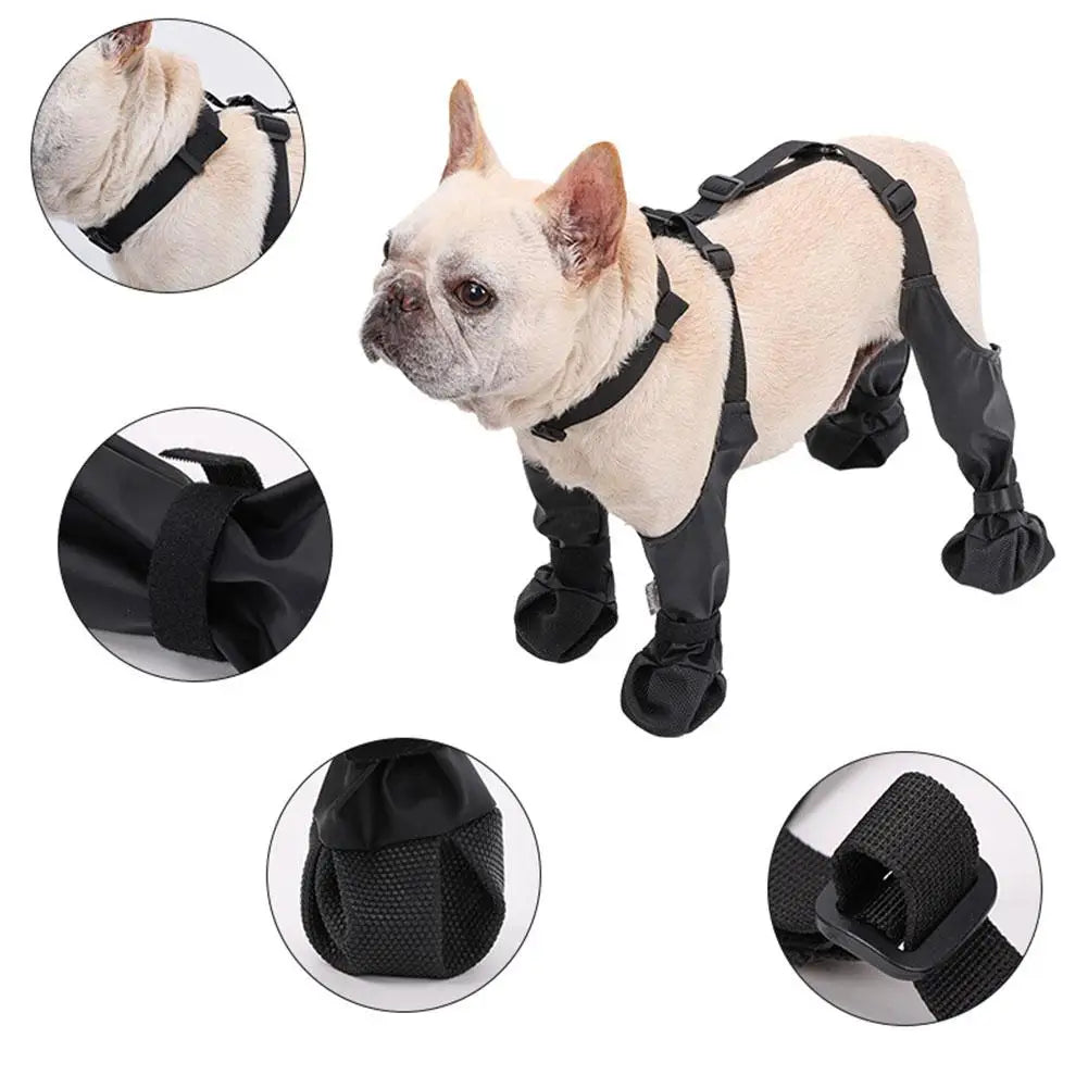 Dog Shoes Waterproof Adjustable Dog Boots