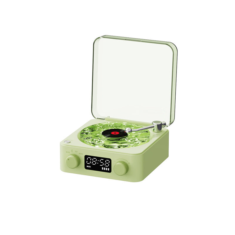 Vinyl Record Player With Projection Lamp Effect