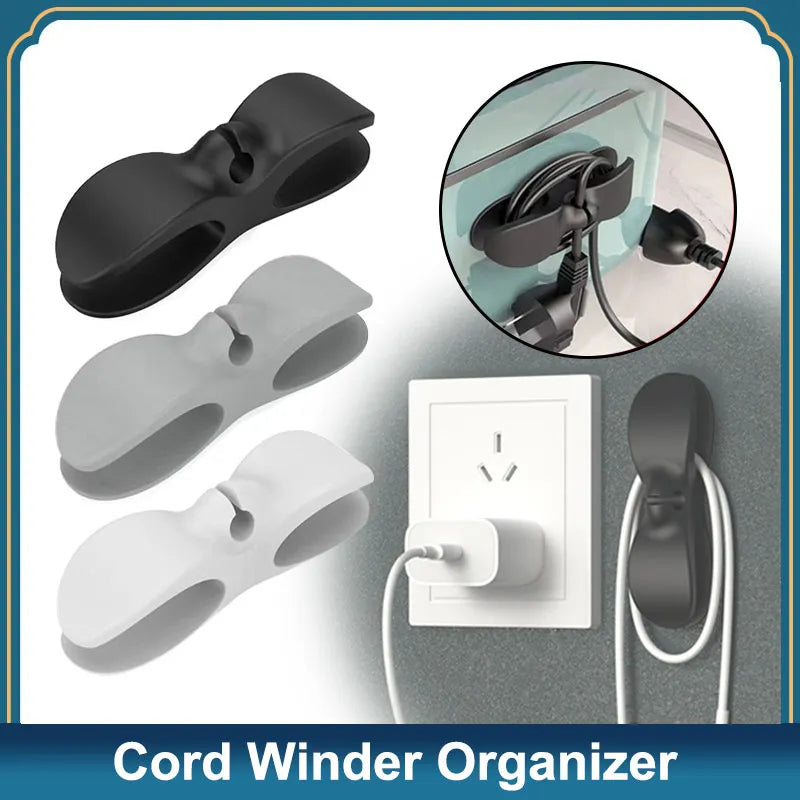 Cord Winder Organizer for Household Kitchen Appliances Cord Wrapper Cable Management Clips Holder for Air Fryer Coffee Machine