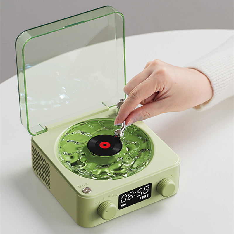 Vinyl Record Player With Projection Lamp Effect